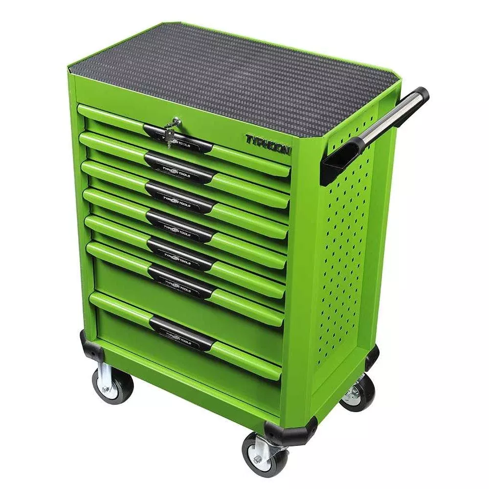 Typhoon Tools 7 Draw Tool Trolley - Green | | Fast AU Delivery