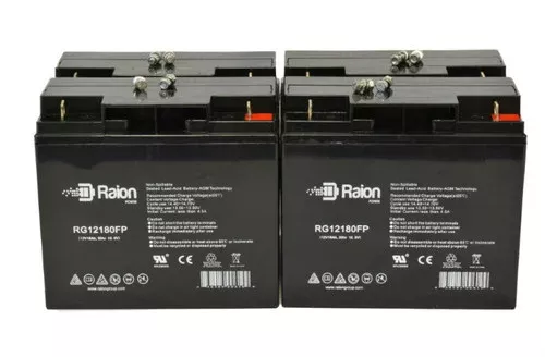 Ultra Tech UT-12180 12V 18Ah Battery (4 Pack)