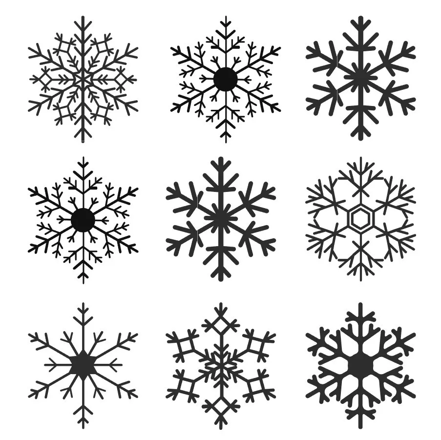 Vinyl Snowflake with transfer Tape