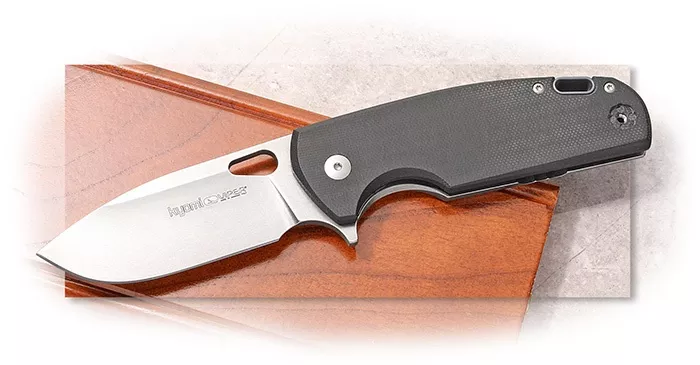 Viper Kyomi Flipper Stonewashed Blade & Full Spacer – Black G-10