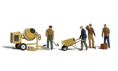 Woodland Scenics Masonry Workers HO Train Figures A1901