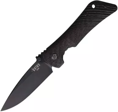 Zac Brown's Southern Grind Spider Monkey Folding Knife - 3.25" CPM-MagnaCut Black Drop Point Blade, OD Green 3D Contoured G10 Handles - SG06130104