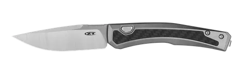 Zero Tolerance 0556 AUTOMATIC - 3.35" CPM-Magnacut Blade - Bead Blast Finish Titanium Handle w/Carbon Fiber Inlays