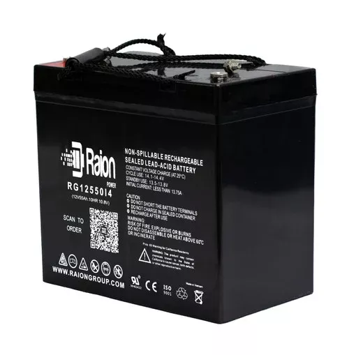 Zeus Battery PC55-12NB 12V 55Ah Replacement Battery (1 Pack)
