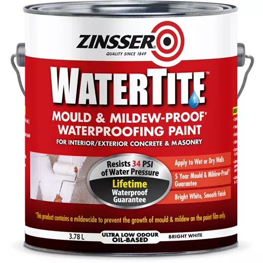 Zinsser Water-Tite 3.78L | Waterproofing Paint for Masonry